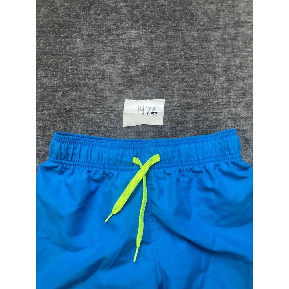 Speedo Volley Board Shorts Boys Medium Blue Swimwear Beach Wear Logo Drawstring